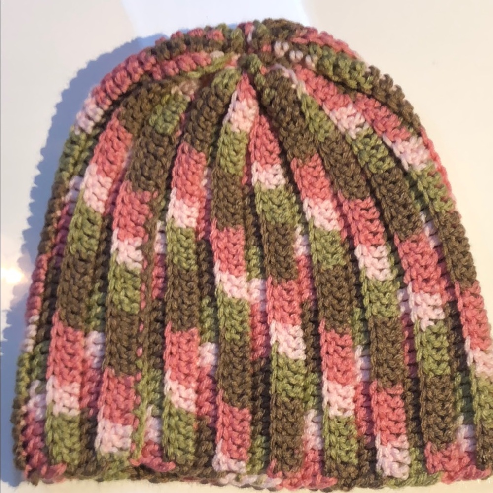 Pink camp beanie hat winter snow beanie
